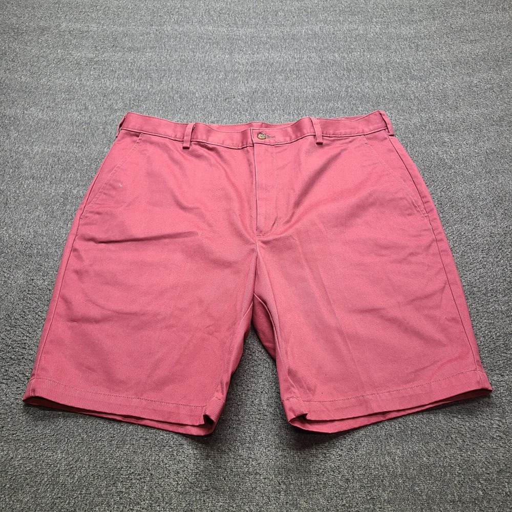 Jos. A. Bank Shorts Mens‎ 38 Red Excellent Stays Cool Cotton Chino Flat Front